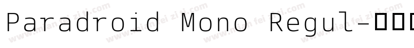Paradroid Mono Regul字体转换